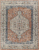 Ladora Traditional Burnt Orange Area Rug