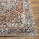 Lake Mills Traditional Burgundy Area Rug