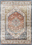 Lakota Traditional Burnt Orange Area Rug