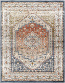 Lakota Traditional Burnt Orange Area Rug