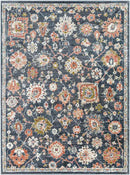 Larchwood Traditional Dark Teal Area Rug