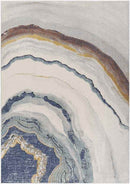 Xylotymbou Modern Ivory Area Rug