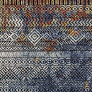 Strongylos Global Dark Blue Area Rug