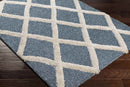 Trimithias Traditional Dark Teal Area Rug