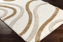 Morfou Modern Burnt Orange Area Rug