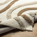Morfou Modern Burnt Orange Area Rug