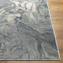 Ortakoy Modern Dark Teal Area Rug