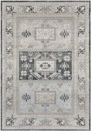 Trikomou Traditional Charcoal Area Rug