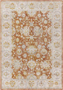 Louroukina Traditional Burnt Orange Area Rug