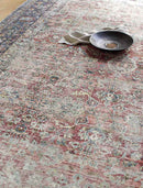 Gladbrook Traditional Rust Washable Area Rug