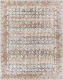Goldfield Traditional Light Orange Washable Area Rug