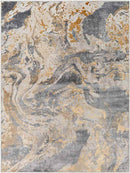 Motides Modern Gray Area Rug