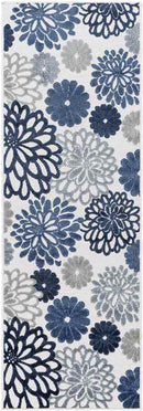 Ekron Cottage Dark Blue Area Rug