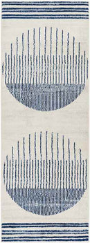 Neerbosch Modern Navy Blue Area Rug