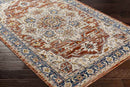 Asbury Traditional Dark Red Area Rug