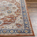 Asbury Traditional Dark Red Area Rug