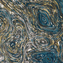 Xavion Modern Deep Teal/Dark Blue Area Rug