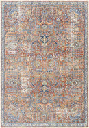 Rodney Coastal Burgundy Area Rug