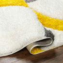 Sanders Modern Saffron/Medium Gray Area Rug