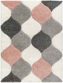 Saylor Modern Coral/Ivory Area Rug
