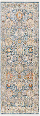 Basehor Traditional Denim Area Rug