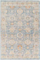 Basehor Traditional Denim Area Rug