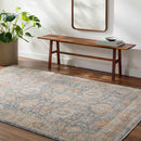 Basehor Traditional Denim Area Rug