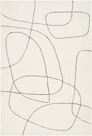Hugoton Modern White/Black Area Rug