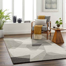 Hunnewell Modern Cream/Tan Area Rug