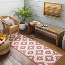 Spivey Global Dark Coral Area Rug