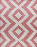 Squaw Global Dark Coral/Off-White Area Rug