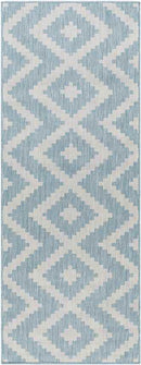 Squaw Global Sky Blue/Off-White Area Rug