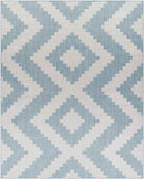 Squaw Global Sky Blue/Off-White Area Rug