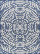 St Ansgar Global Navy/Silver Gray Area Rug