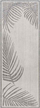 Tescott Coastal Dark Gray/Ivory Area Rug