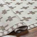 Thornhill Global Cream/Dark Brown Area Rug