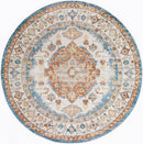 Edgerton Traditional Burnt Orange Washable Area Rug