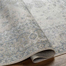 Edmond Traditional Denim Washable Area Rug