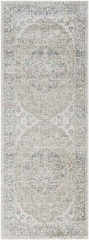 Edmonson Traditional Olive/Dark Blue Washable Area Rug