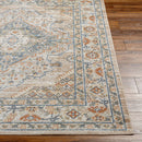 Ellinwood Traditional Oatmeal/Rust Washable Area Rug