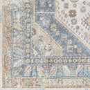 Elmdale Traditional Denim Washable Area Rug