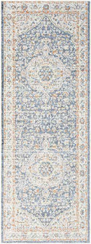 Ensign Traditional Burnt Orange Washable Area Rug