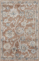 Erlanger Traditional Burnt Orange Washable Area Rug
