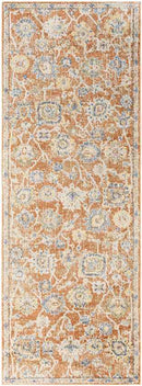 Erlanger Traditional Burnt Orange Washable Area Rug