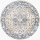 Estill Traditional Beige Washable Area Rug