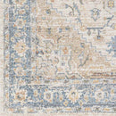 Estill Traditional Beige Washable Area Rug