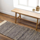 Cylinder Rustic Dark Brown/Black Area Rug