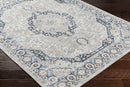 Tribune Traditional Ink Blue Washable Area Rug