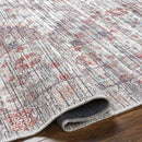 Village Traditional Brown Washable Area Rug