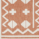 Cantril Modern Burnt Orange Area Rug